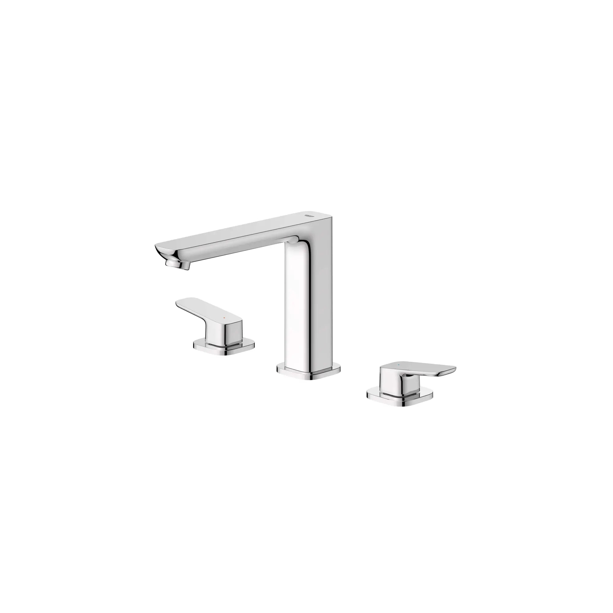 Cubeo 3-Hole 2-Handle Deck Mount Tub Filler // GROHE STARLIGHT CHROME // 249470_Cubeo_SiloLeft_1019230000_0001_AUGUST2024_0_CDNwebp.webp