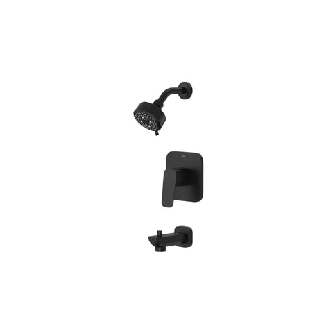 Cubeo Pressure Balance Valve Tub/Shower Trim Kit - Matte Black