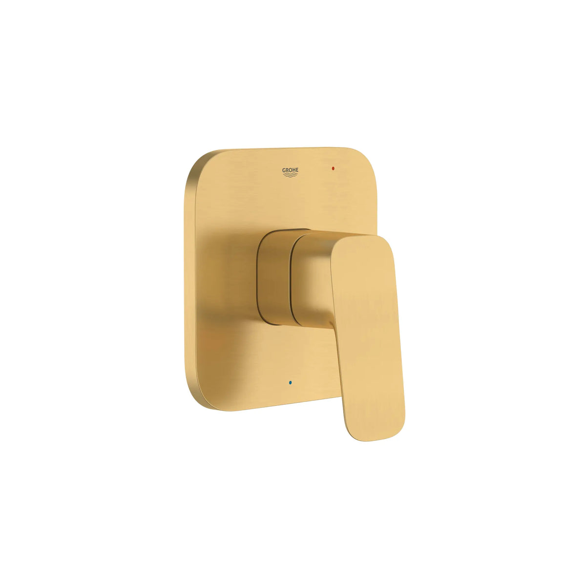 Cubeo Pressure Balance Valve Trim with Cartridge // BRUSHED COOL SUNRISE // 249505_Cubeo_SiloRight_101928GN00_0001_AUGUST2024_0_CDNwebp_2537eb89-3864-44f2-a09d-6b0bc7b3fee5.webp