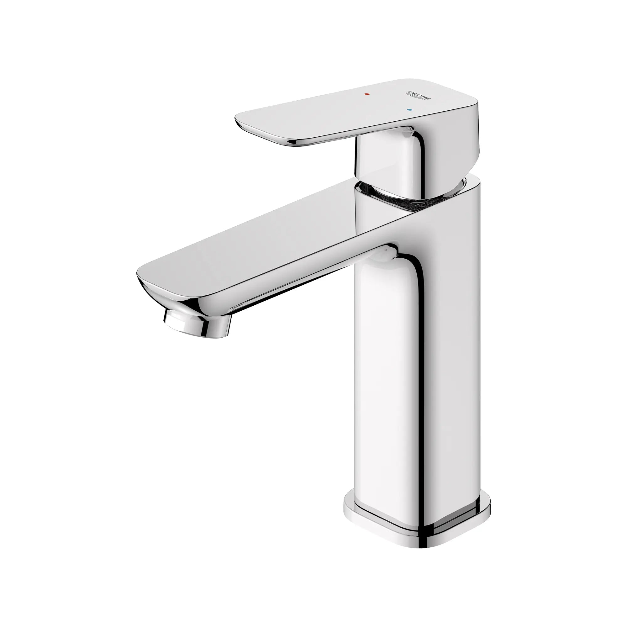 Cubeo Single Hole Single Handle M-Size Bathroom Faucet, 1.2 gpm (4.5L/min) // GROHE STARLIGHT CHROME // 250805_G3SoftSquare_SiloLeft_101920000_0001_AUGUST2024_0_CDNwebp.webp