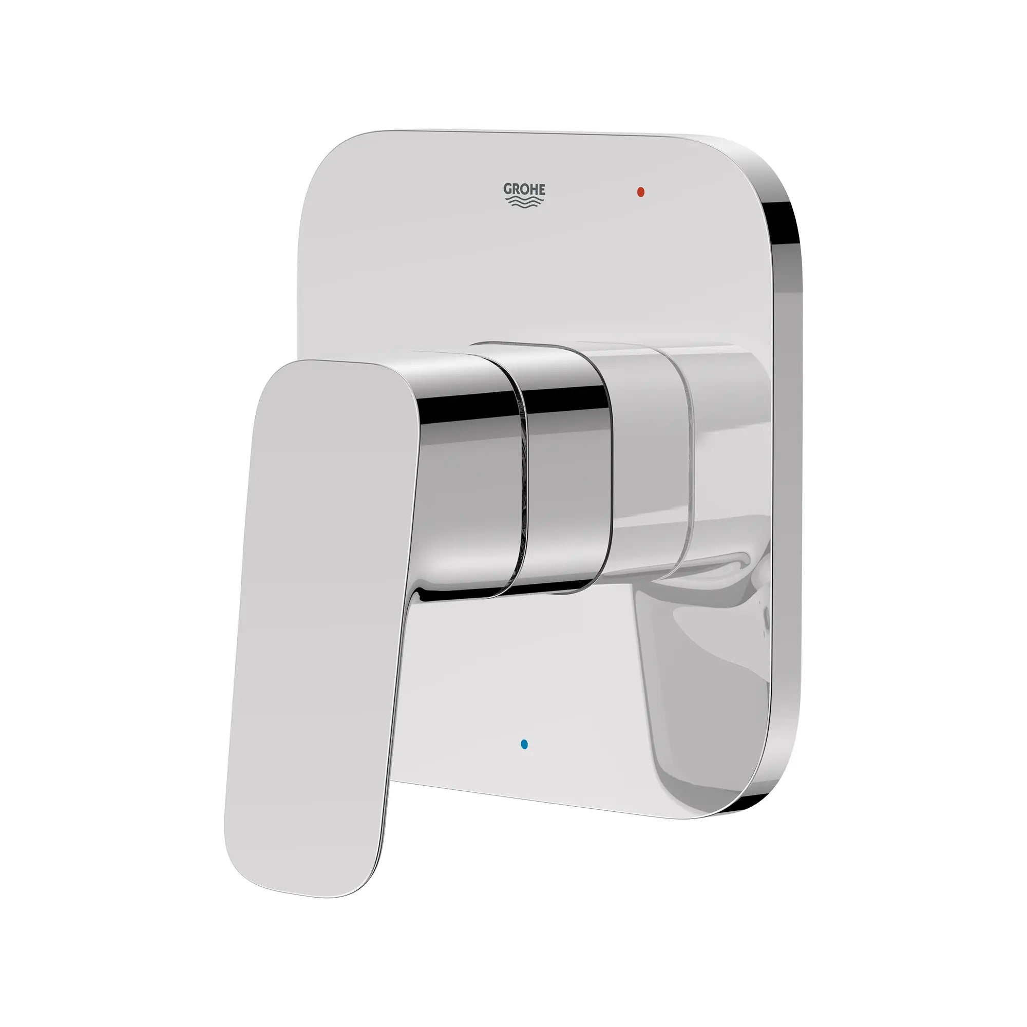 Cubeo Pressure Balance Valve Trim with Cartridge // GROHE STARLIGHT CHROME // 250883_G3SoftSquare_SiloLeft_1019280000_0001_AUGUST2024_0_CDNwebp.webp