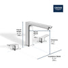 [101923GN00] Cubeo 3-Hole 2-Handle Deck Mount Tub Filler - Brushed Cool Sunrise