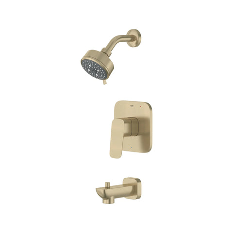 Cubeo Pressure Balance Valve Tub/Shower Trim Kit - Brushed Nickel InfinityFinish