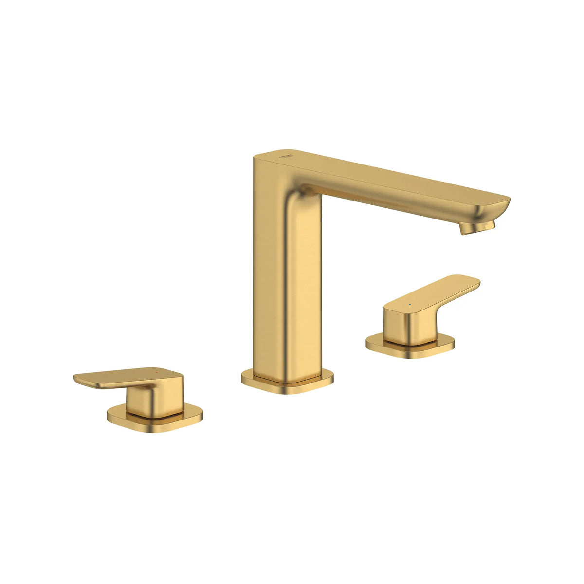 Cubeo 3-Hole 2-Handle Deck Mount Tub Filler // BRUSHED COOL SUNRISE // 252742_Cubeo_SiloRight_101923GN00_0001_AUGUST2024_0_CDNwebp_7f2b616e-958f-4363-aebf-77f3669fcbcd.webp