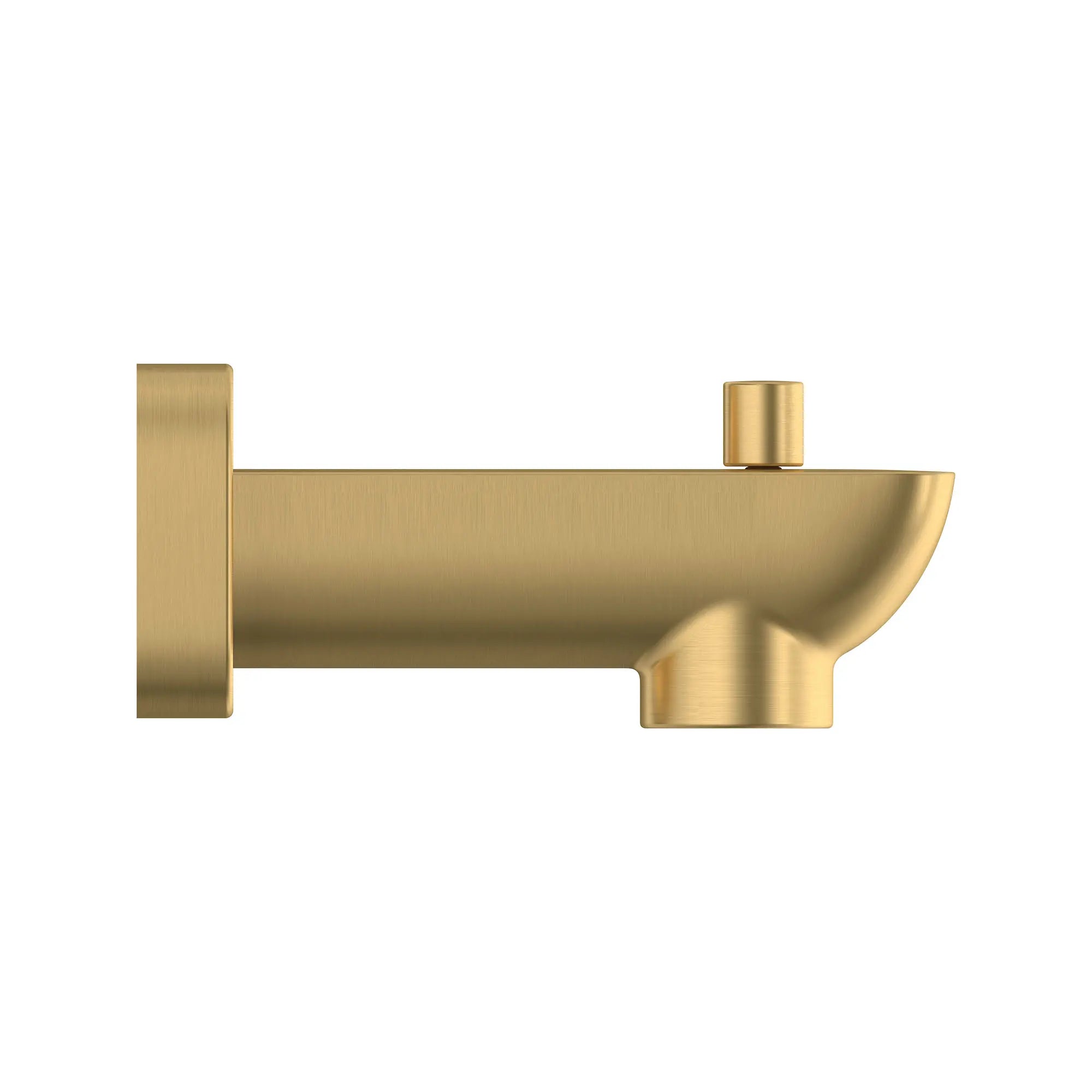 Cubeo Diverter Tub Spout // BRUSHED COOL SUNRISE // 252789_Cubeo_SiloSide_101924GN00_0001_AUGUST2024_0_CDNwebp.webp