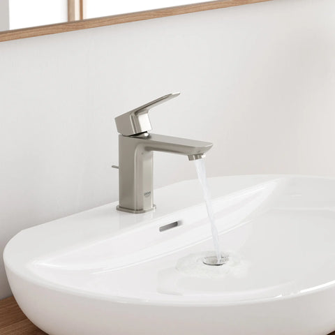 Cubeo Single Hole Single Handle S-Size Bathroom Faucet, Less Drain, 1.2 gpm (4.5L/min) - Brushed Nickel InfinityFinish