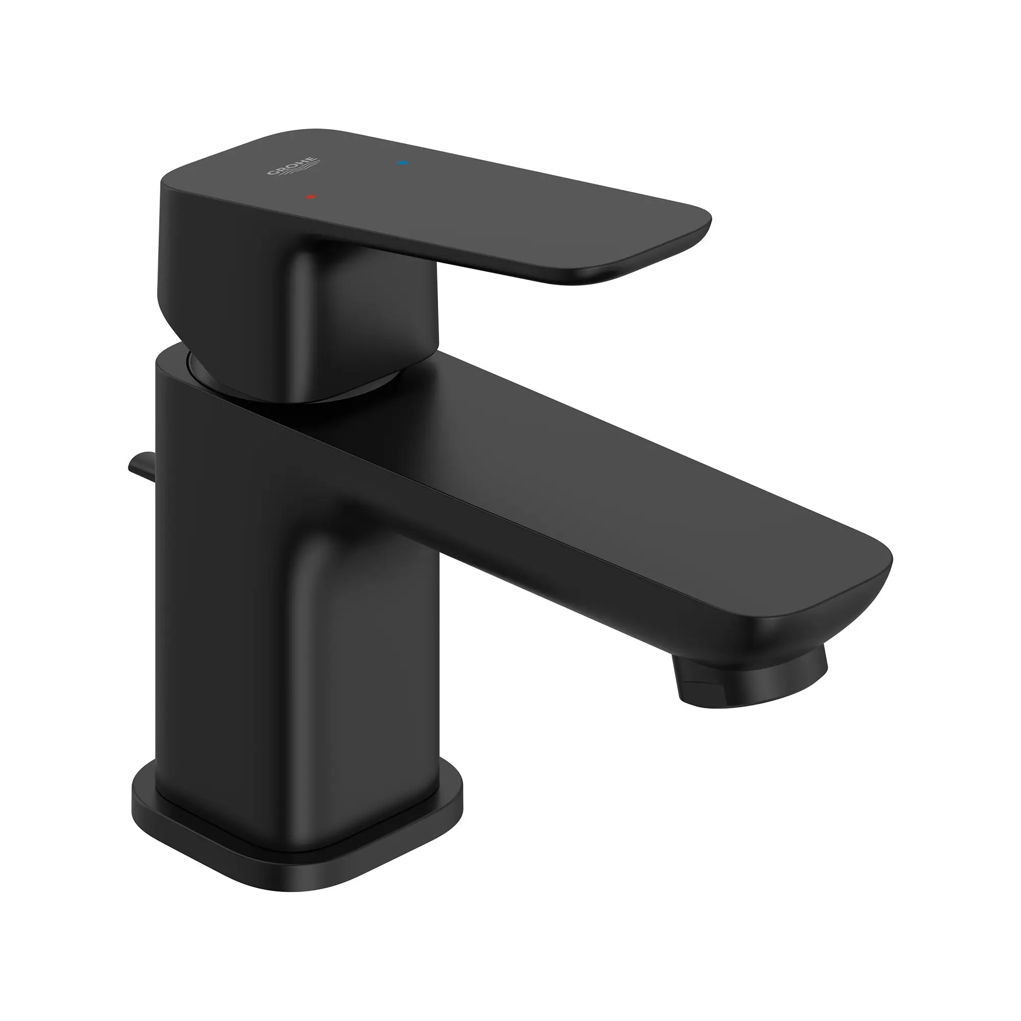 Robinet de salle de bain à orifice et manette uniques Cubeo, taille TP, 4,5 l/min (1,2 gal/min) // NOIR MAT // 260447_Cubeo_SiloRight_1018972430_0001_AUGUST2024_0_CDNwebp.webp