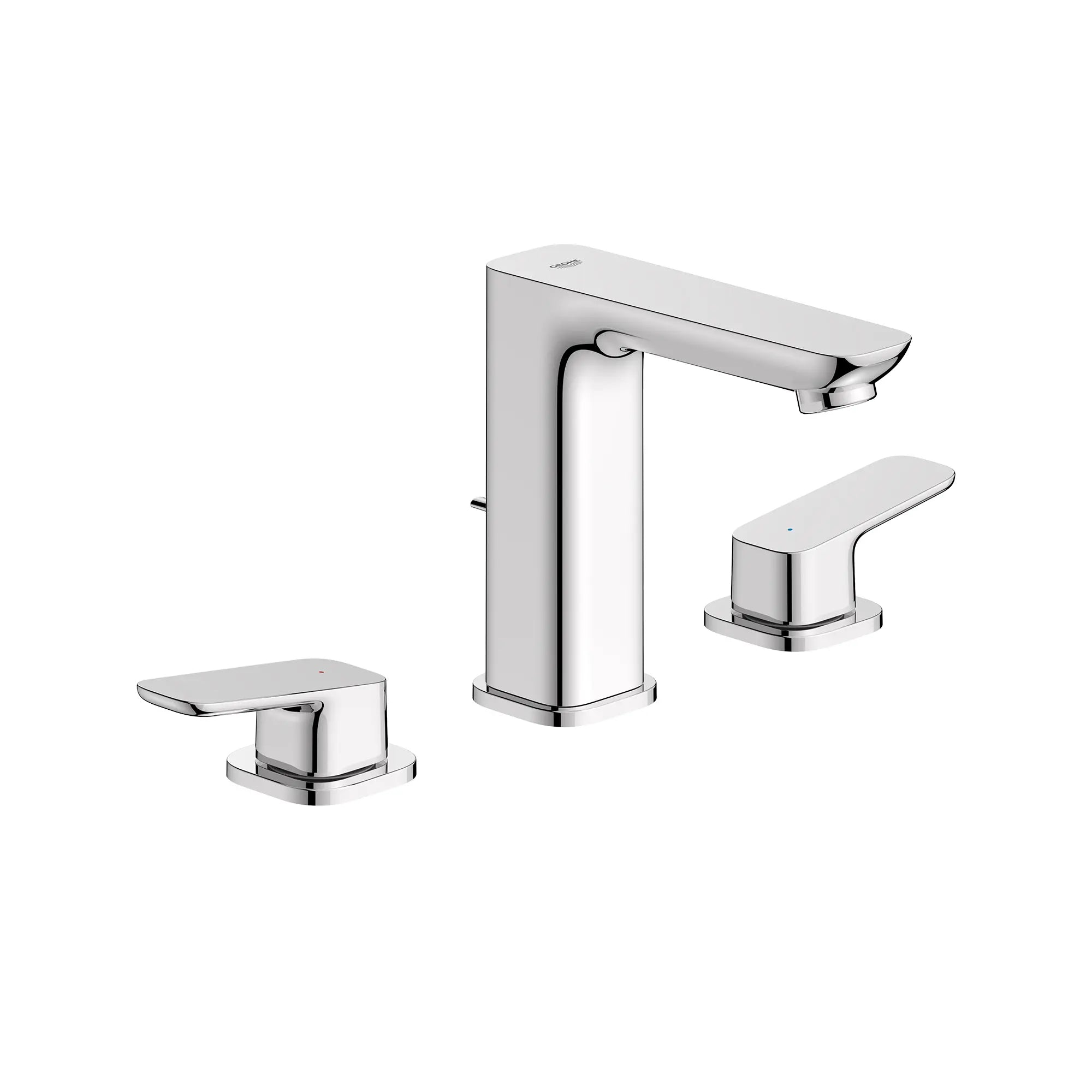 Cubeo 3-Hole 2-Handle Deck Mount Tub Filler // GROHE STARLIGHT CHROME // 260449_Cubeo_SiloRight_1019220000_0001_AUGUST2024_0_CDNwebp.webp