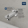 [1019240000] Cubeo Diverter Tub Spout - GROHE StarLight Chrome