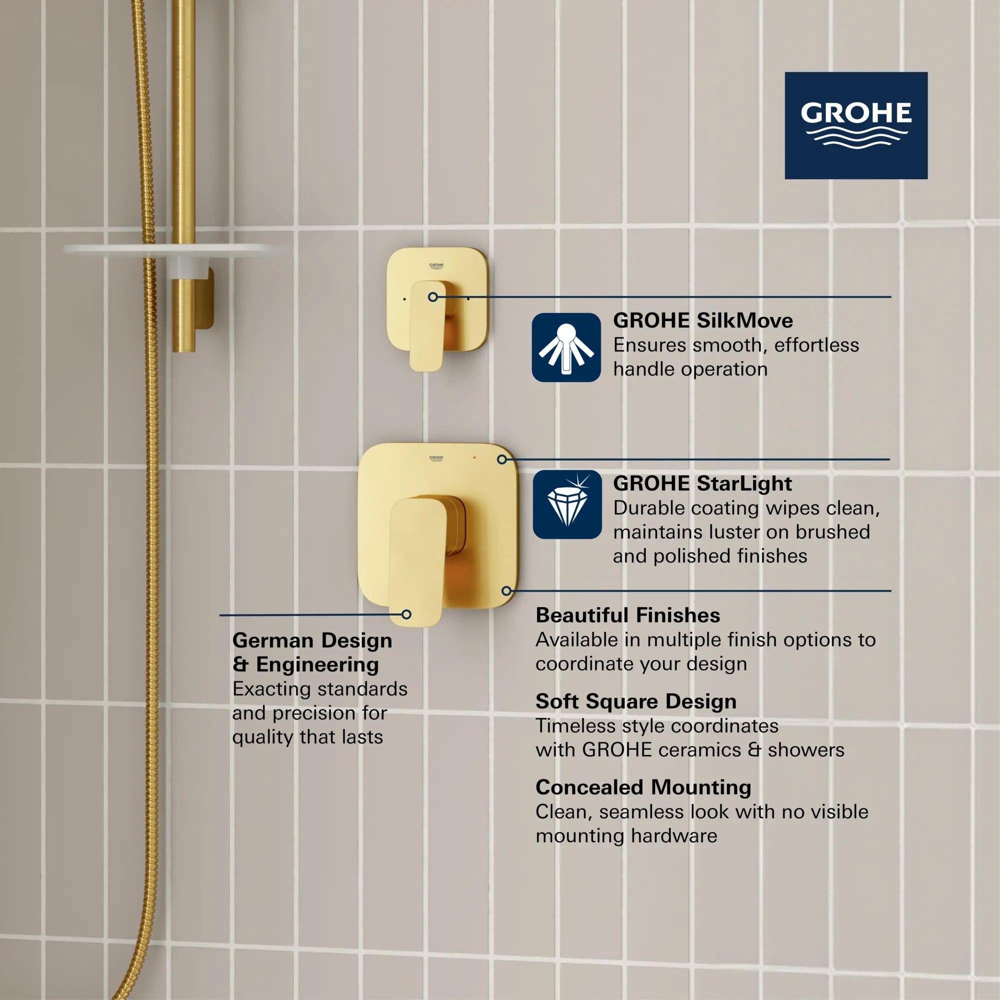 Cubeo 2-Way Diverter Trim // GROHE STARLIGHT CHROME // 260612_GROHE_CUBEO_Softsquare_101929000_0002_MAR2025_0_CDNwebp.webp
