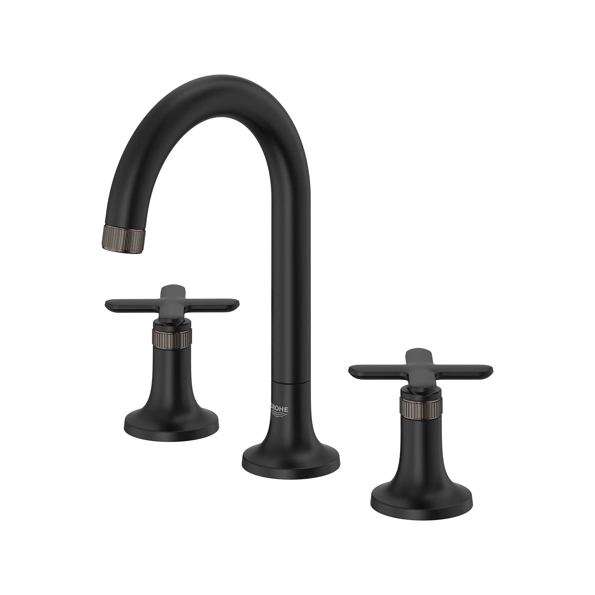 Listra Deck Mount Widespread Bathroom Faucet, 1.2gpm (4.5L/min) // MATTE BLACK // 260875_Listra_SiloLeft_1062212430_1062382430_0001_SEPTEMBER2024_0_CDNwebp.webp