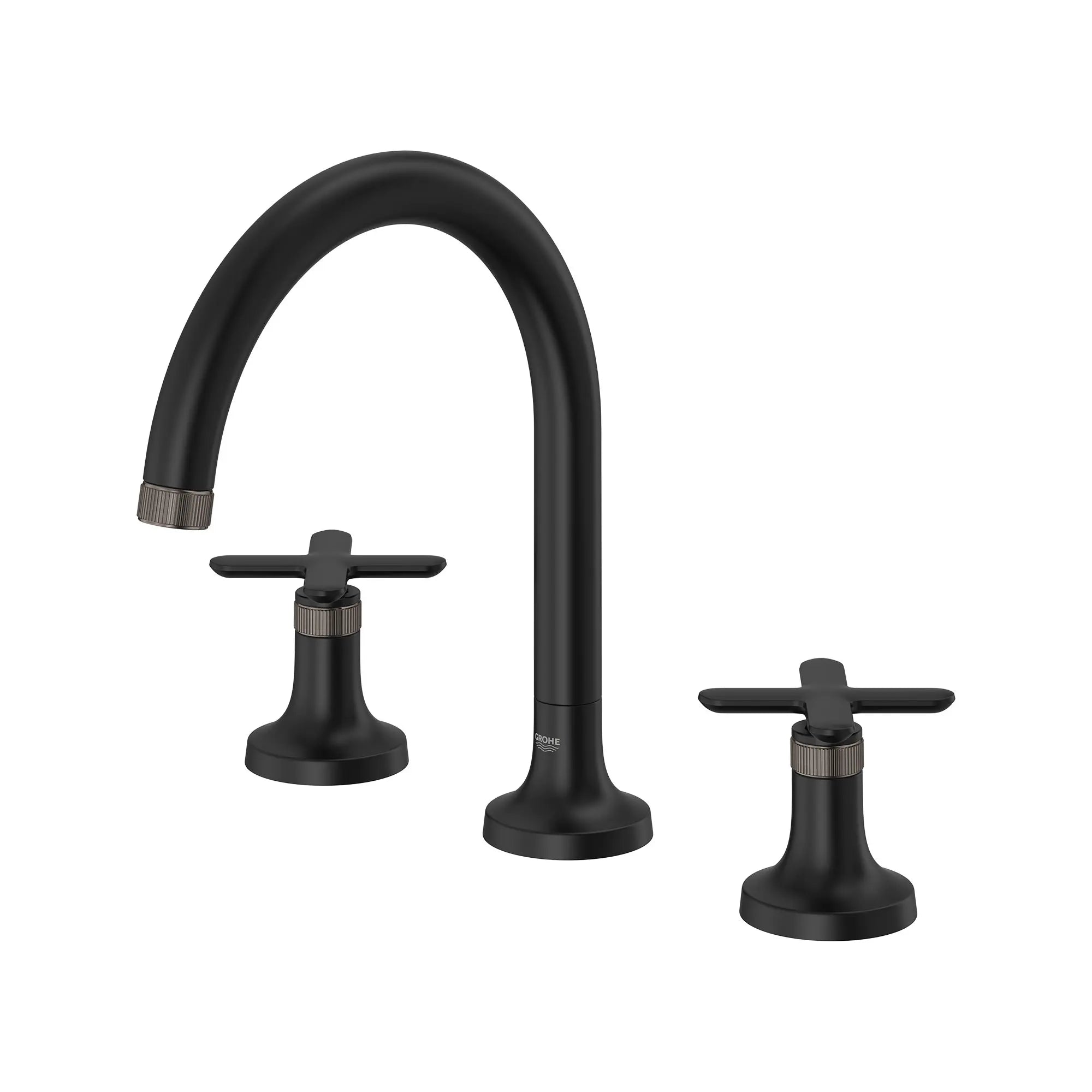 Listra Cross Handles for Deck Mount Tub Filler (Pair) // MATTE BLACK // 260885_Listra_SiloLeft_1062542430_1062612430_0001_SEPTEMBER2024_0_CDNwebp.webp