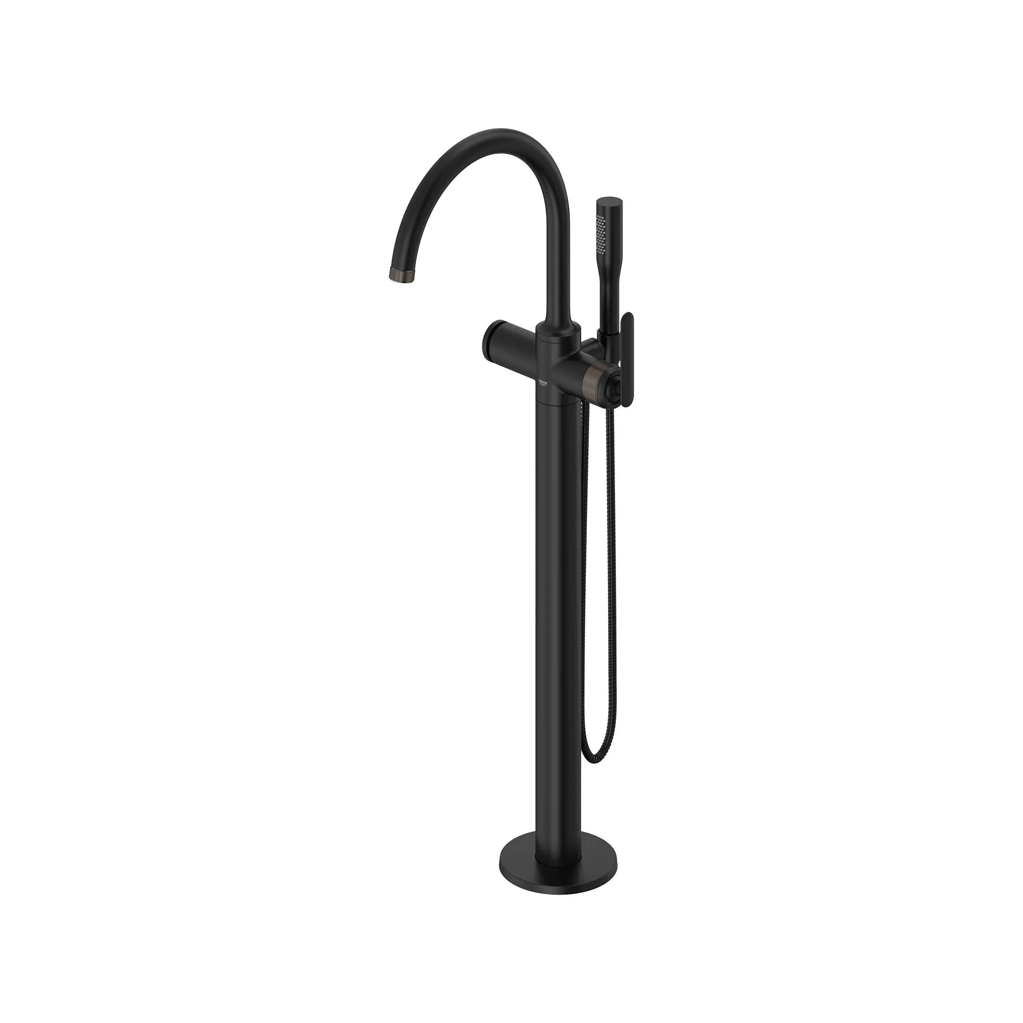 Listra Single-Handle Freestanding Tub Faucet with 1.75 gpm (6.6L/min) Hand Shower // MATTE BLACK // 260888_Listra_SiloLeft_1062562430_0001_SEPTEMBER2024_0_CDNwebp.webp