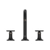 [1062212430] Listra Deck Mount Widespread Bathroom Faucet, 1.2gpm (4.5L/min) - Matte Black