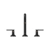 [1062612430] Listra 3-Hole Deck Mount Roman Tub Filler - Brushed Cool Sunrise