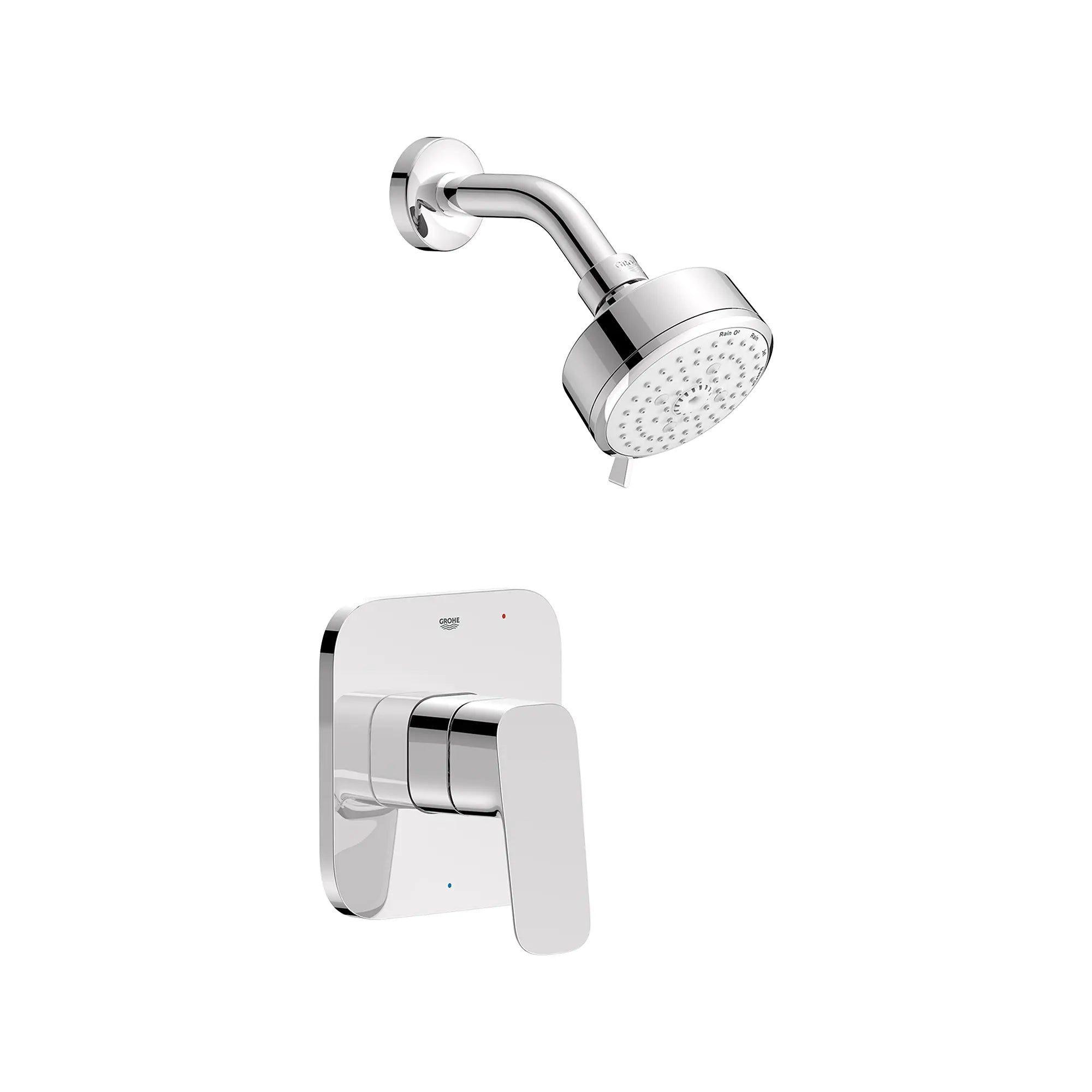 Cubeo Pressure Balance Valve Shower Trim Kit // GROHE STARLIGHT CHROME // 262174_Cubeo_SiloRight_1053770000_0001_AUGUST2024_0_CDNwebp.webp