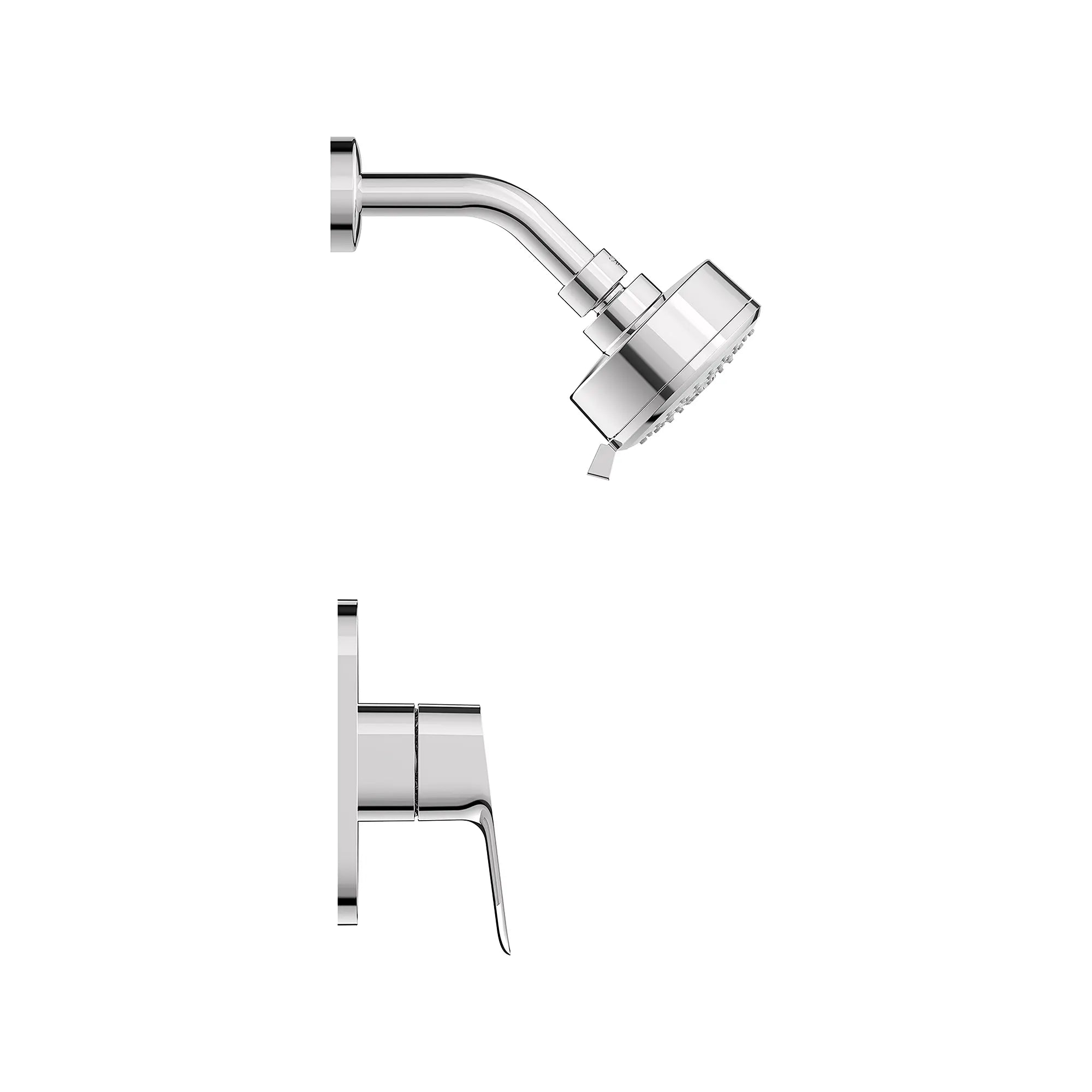 Cubeo Pressure Balance Valve Shower Trim Kit // GROHE STARLIGHT CHROME // 262175_Cubeo_SiloSide_1053770000_0001_AUGUST2024_0_CDNwebp.webp