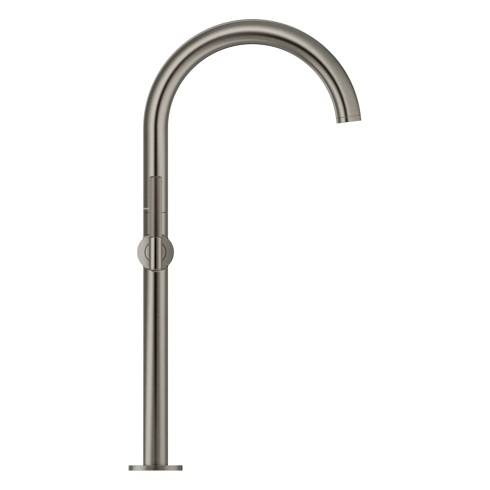 Atrio Single Hole Two-Handle Vessel Sink Faucet without Handles, 1.2 GPM (4.5 L/min) // BRUSHED HARD GRAPHITE // 266473_Atrio_PC_SiloSide_21161AL00_48646AL0_0001_July2025_0_CDNwebp.webp