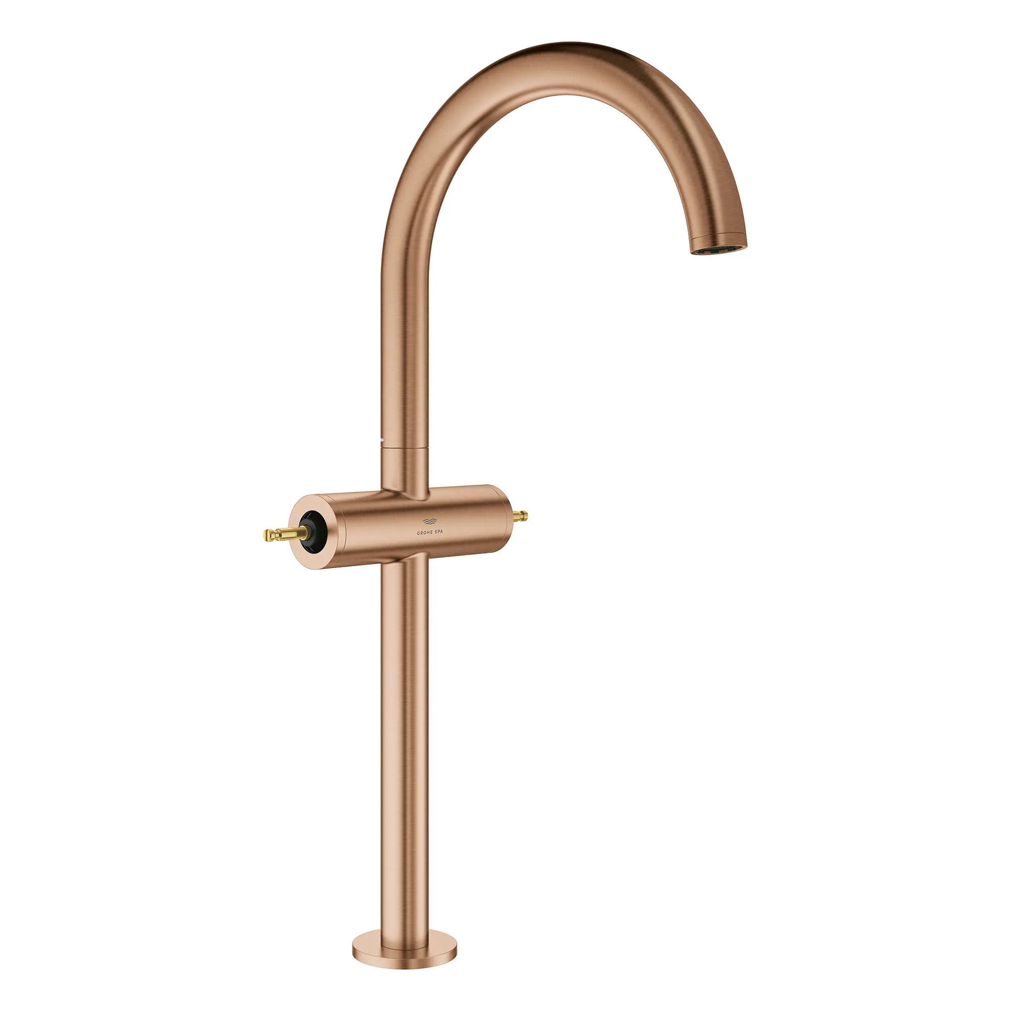 Atrio Single Hole Two-Handle Vessel Sink Faucet without Handles, 1.2 GPM (4.5 L/min) // BRUSHED WARM SUNSET // 266576_Atrio_PC_SiloRight_21161DL00_0001_July2025_0_CDNwebp.webp