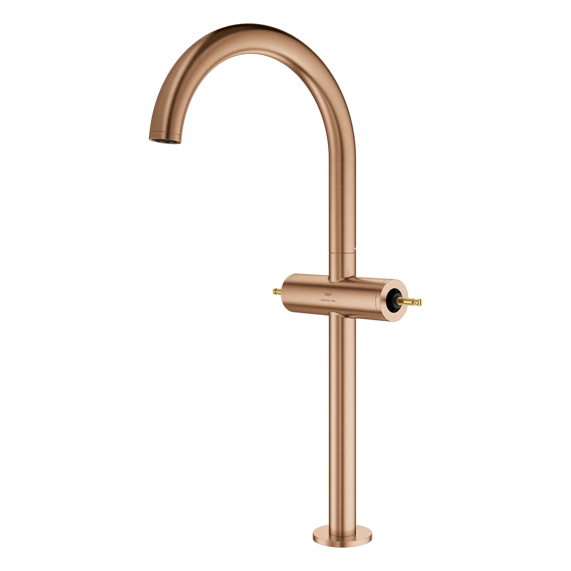 Atrio Single Hole Two-Handle Vessel Sink Faucet without Handles, 1.2 GPM (4.5 L/min) // BRUSHED WARM SUNSET // 266578_Atrio_PC_SiloLeft_21161DL00_0001_July2025_0_CDNwebp.webp