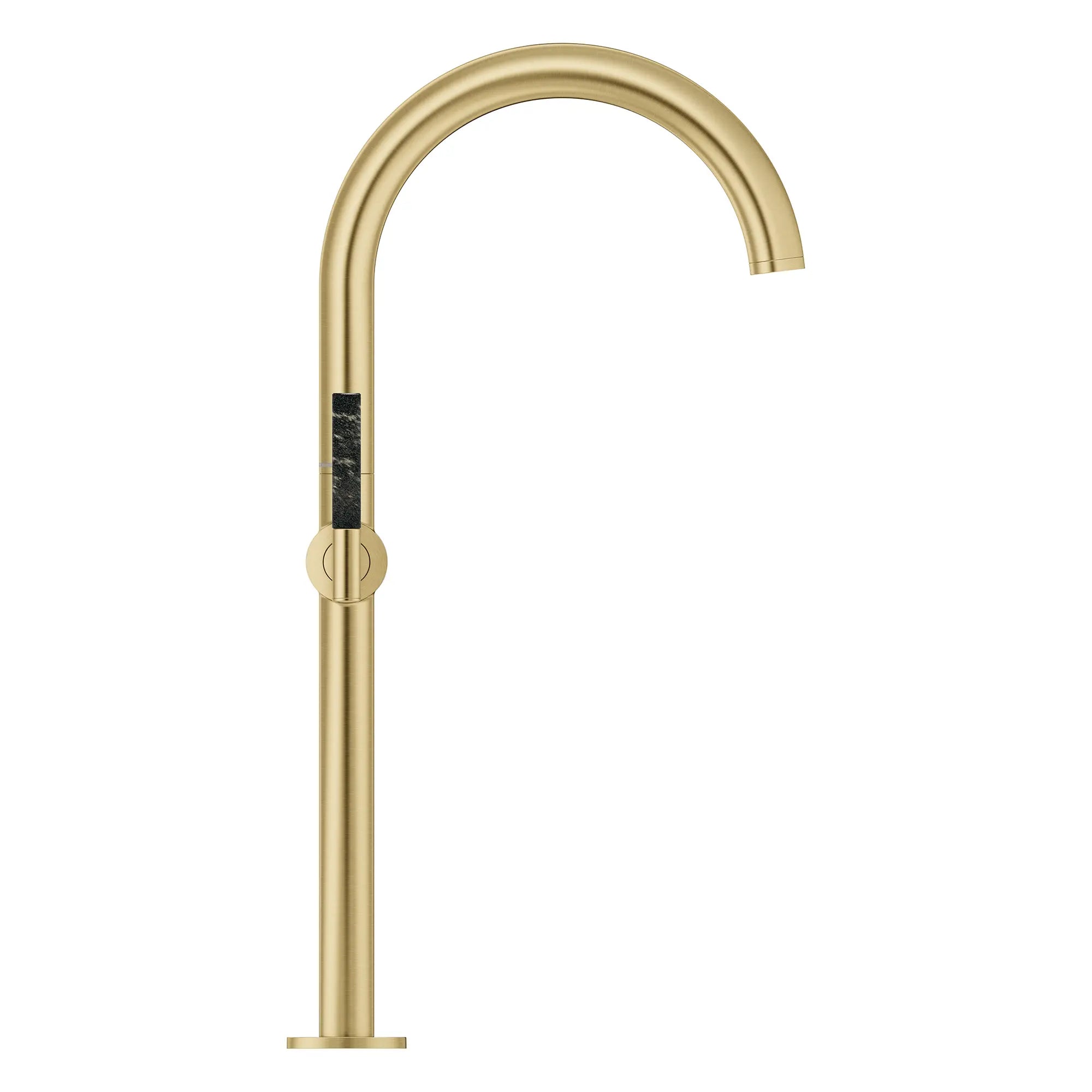 Atrio Single Hole Two-Handle Vessel Sink Faucet without Handles, 1.2 GPM (4.5 L/min) // BRUSHED COOL SUNRISE // 266597_Atrio_PC_SiloSide_21161GN00_48459GN00_0001_July2025_0_CDNwebp.webp
