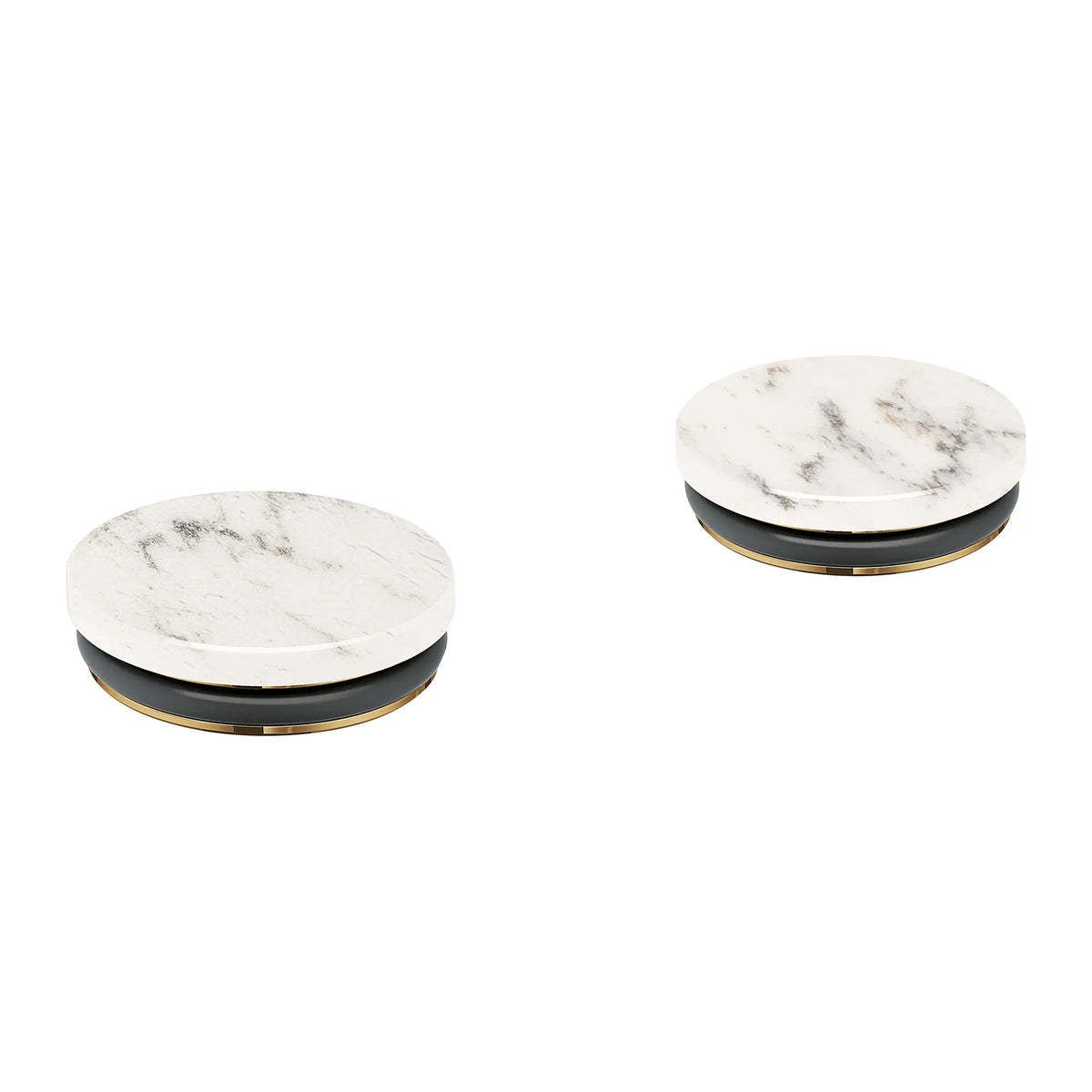 Atrio Private Collection White Attica Caesarstone Handle Inserts (Pair) // WHITE ATTICA CAESARSTONE // 267767_Atrio_PC_SiloRight_48456000_0001_July2025_0_CDNwebp.webp