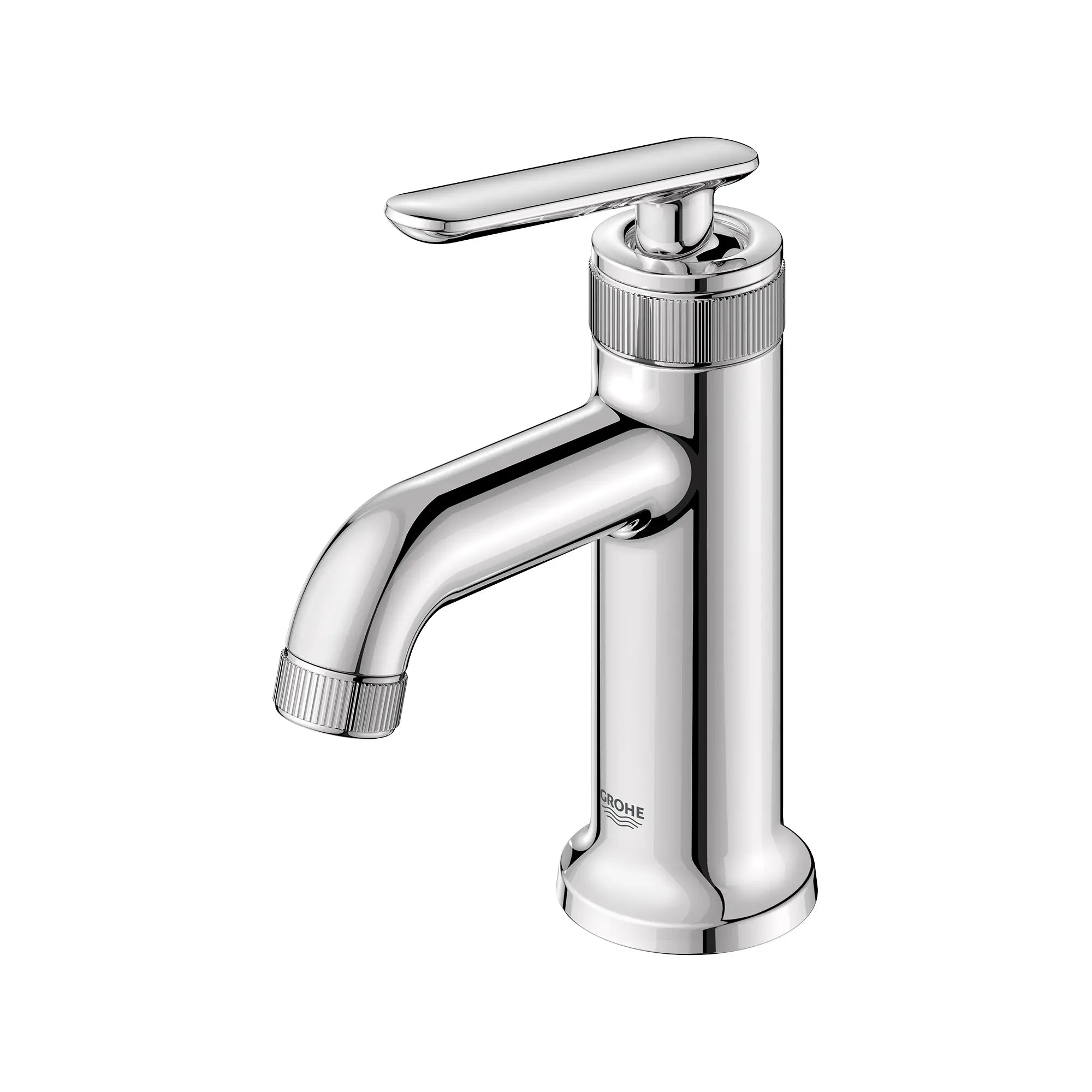 Listra Single Hole Single-Handle S-Size Bathroom Faucet, 1.2 gpm (4.5L/min) // GROHE STARLIGHT CHROME // 268308_Listra_SiloLeft_1062150000_0001_SEPTEMBER2024_0_CDNwebp.webp