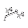 [1062160000] Listra Wall Mount Widespread Bathroom Faucet, 1.2gpm (4.5L/min) - Brushed Cool Sunrise