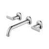 [1062160000] Listra Wall Mount Widespread Bathroom Faucet, 1.2gpm (4.5L/min) - Brushed Cool Sunrise
