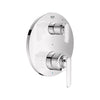 [1061770000] Listra 2-Handle Pressure Balance Valve Trim with 2-Way Diverter with Cartridge - Brushed Cool Sunrise