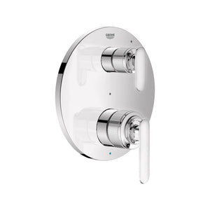 [1061770000] Listra 2-Handle Pressure Balance Valve Trim with 2-Way Diverter with Cartridge - Brushed Cool Sunrise