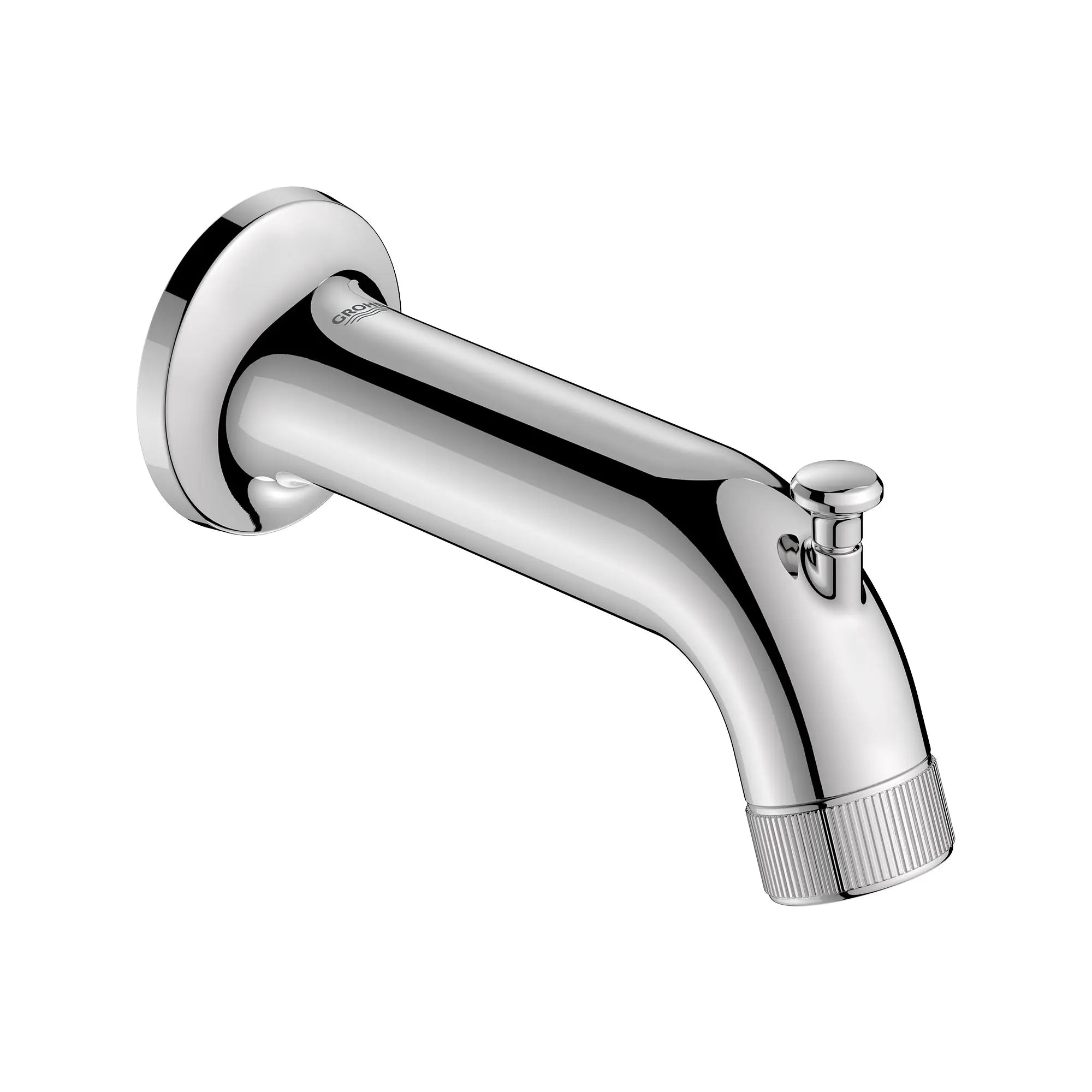 Listra Tub Spout with Diverter // GROHE STARLIGHT CHROME // 268333_Listra_SiloRight_1062060000_0001_SEPTEMBER2024_0_CDNwebp.webp