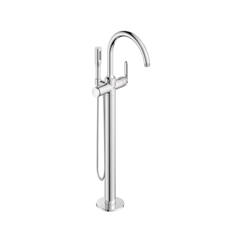 Listra Single-Handle Freestanding Tub Faucet with 1.75 gpm (6.6L/min) Hand Shower - GROHE StarLight Chrome