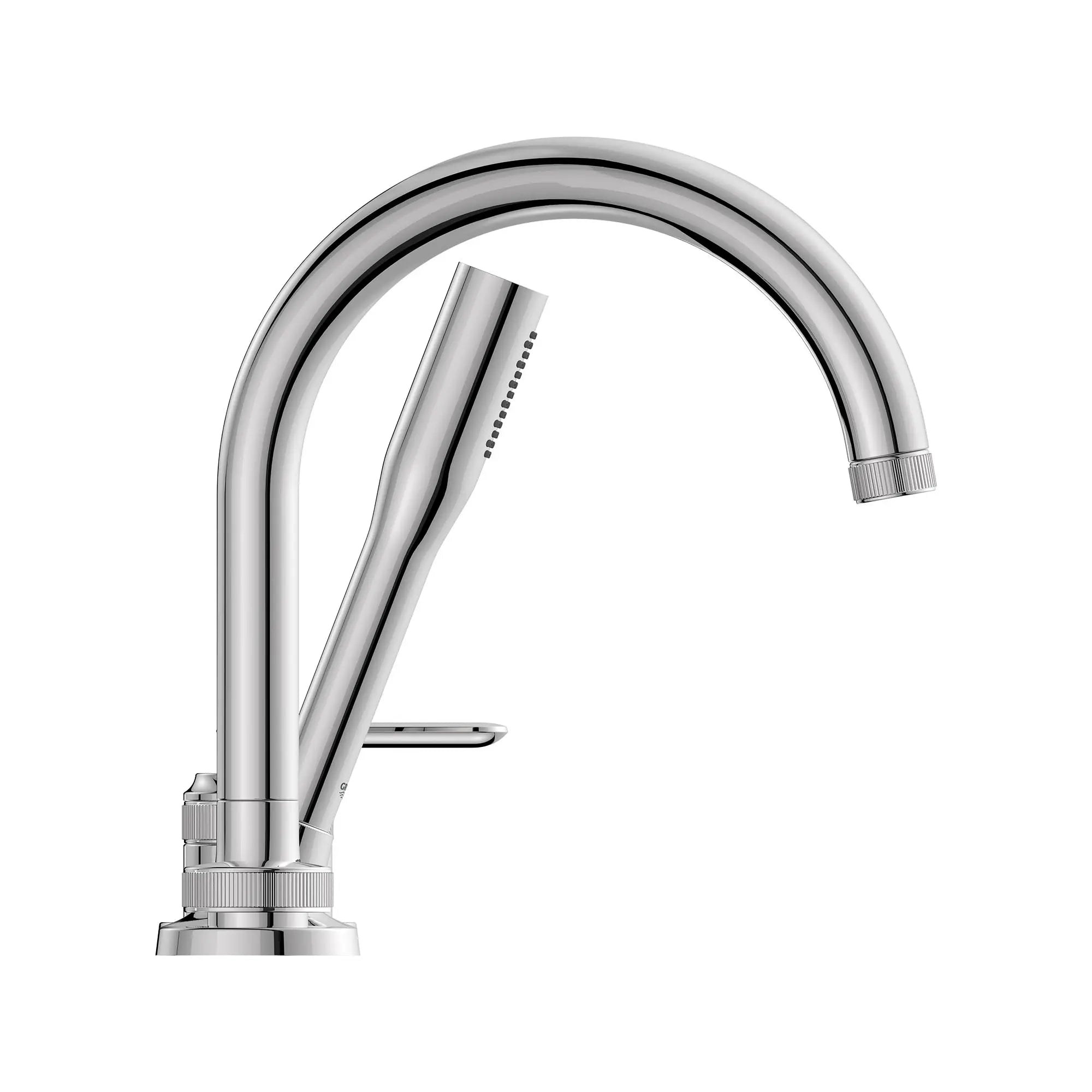 Listra 4-Hole Single-Handle Deck Mount Roman Tub Faucet with 1.75 gpm (6.6L/min) Hand Shower // GROHE STARLIGHT CHROME // 268366_Listra_SiloSide_1062370000_0001_SEPTEMBER2024_0_CDNwebp.webp