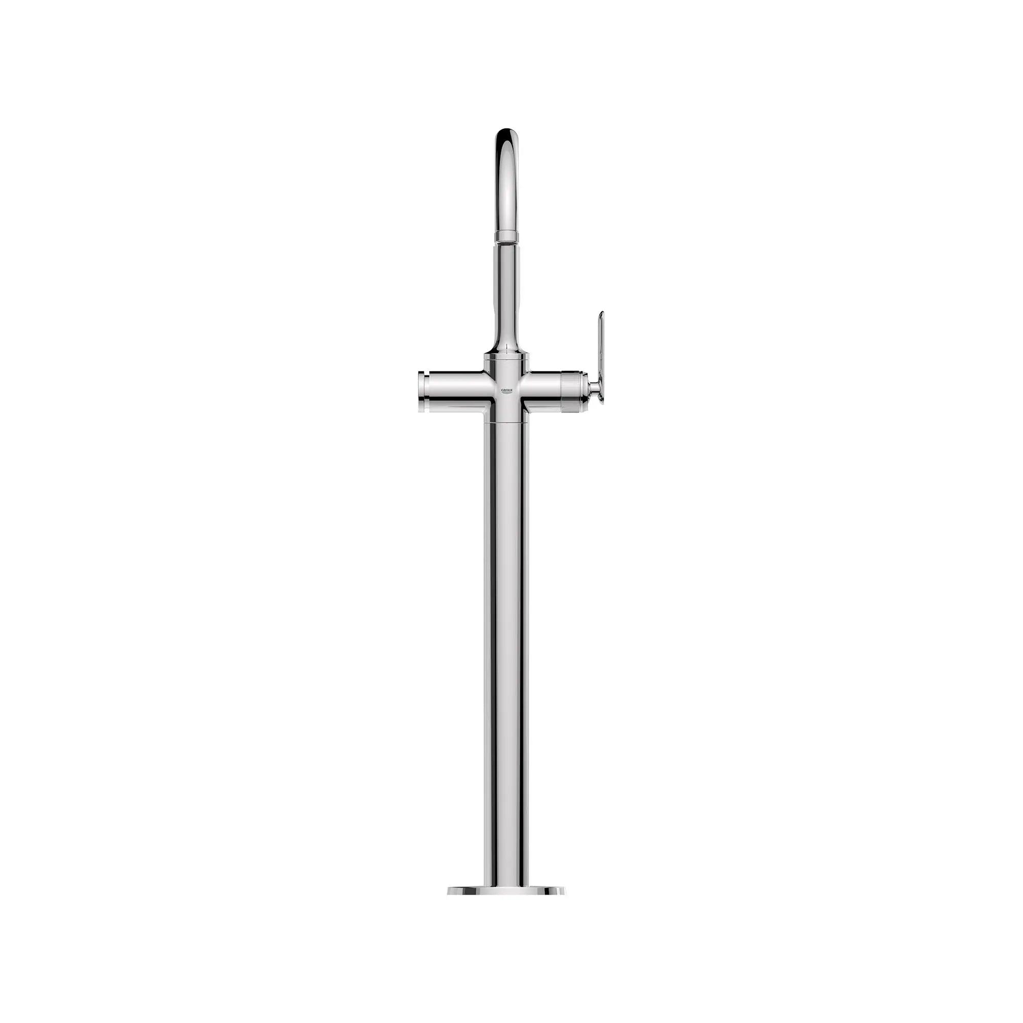 Listra Single-Handle Freestanding Tub Faucet with 1.75 gpm (6.6L/min) Hand Shower // GROHE STARLIGHT CHROME // 268397_Listra_SiloStraight_1062560000_0001_SEPTEMBER2024_0_CDNwebp.webp