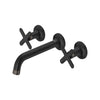 [1062162430] Listra Wall Mount Widespread Bathroom Faucet, 1.2gpm (4.5L/min) - Brushed Cool Sunrise