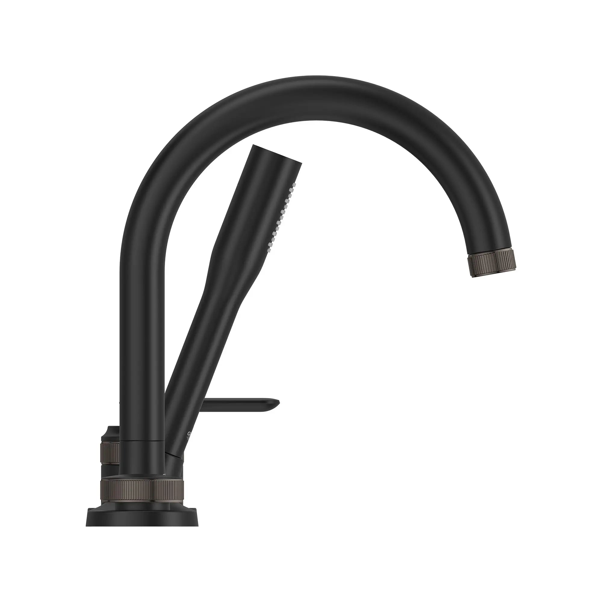 Listra 4-Hole Single-Handle Deck Mount Roman Tub Faucet with 1.75 gpm (6.6L/min) Hand Shower // MATTE BLACK // 268464_Listra_SiloSide_1062372430_0001_SEPTEMBER2024_0_CDNwebp.webp