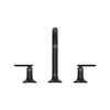 [1062212430] Listra Deck Mount Widespread Bathroom Faucet, 1.2gpm (4.5L/min) - Matte Black