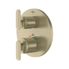 [106244EN00] Listra Dual Function 2-Handle Thermostatic Valve Trim - Brushed Cool Sunrise