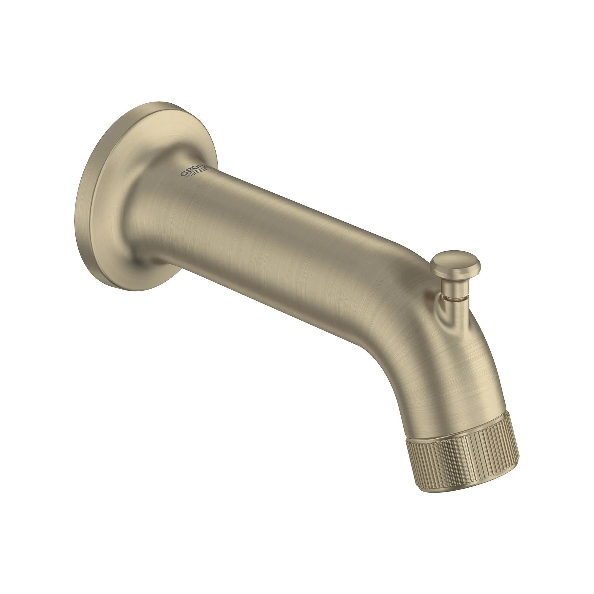 Listra Tub Spout with Diverter // BRUSHED NICKEL INFINITYFINISH // 268525_Listra_SiloRight_106206EN00_0001_SEPTEMBER2024_0_CDNwebp.webp