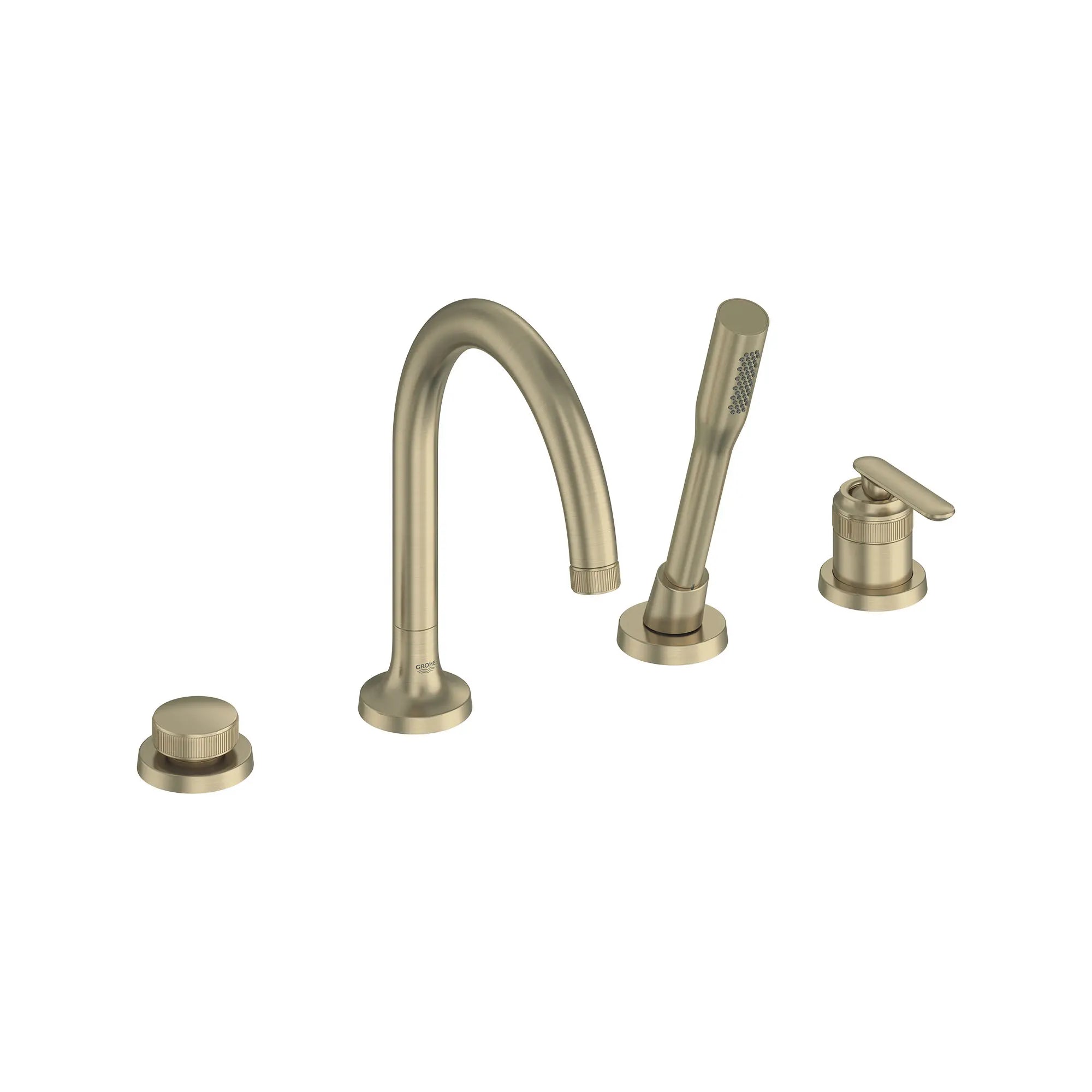 Listra 4-Hole Single-Handle Deck Mount Roman Tub Faucet with 1.75 gpm (6.6L/min) Hand Shower // BRUSHED NICKEL INFINITYFINISH // 268534_Listra_SiloRight_106237EN00_0001_SEPTEMBER2024_0_CDNwebp.webp