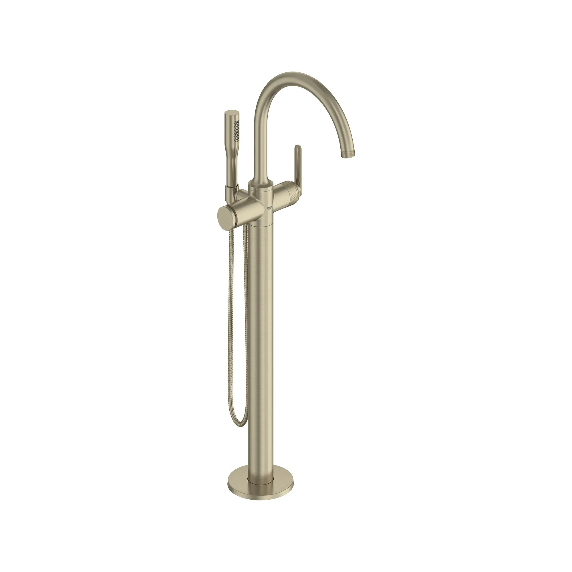 Listra Single-Handle Freestanding Tub Faucet with 1.75 gpm (6.6L/min) Hand Shower // BRUSHED NICKEL INFINITYFINISH // 268542_Listra_SiloRight_106256EN00_0001_SEPTEMBER2024_0_CDNwebp.webp