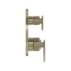 [106177EN00] Listra 2-Handle Pressure Balance Valve Trim with 2-Way Diverter with Cartridge - Brushed Cool Sunrise