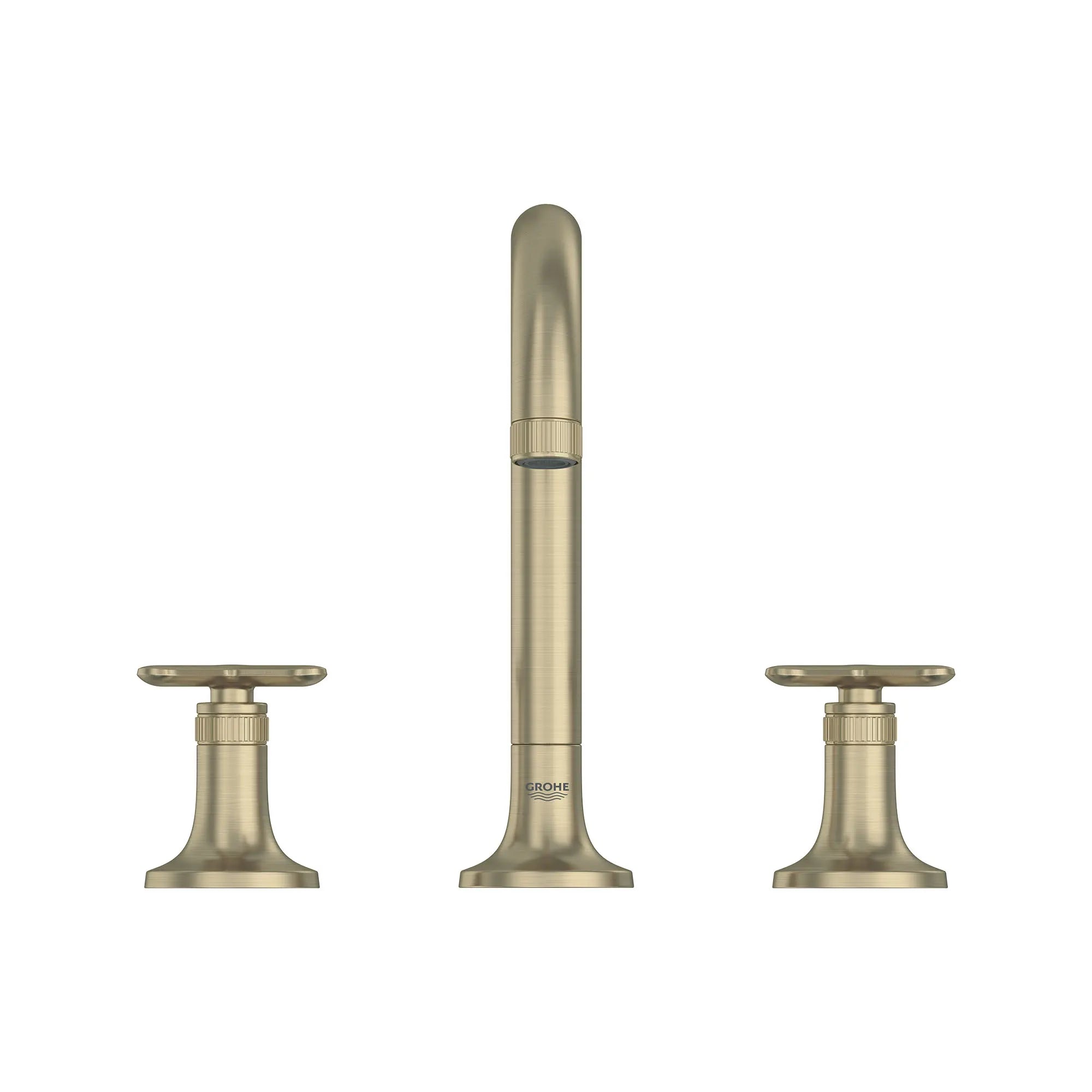 Listra Deck Mount Widespread Bathroom Faucet, 1.2gpm (4.5L/min) // BRUSHED NICKEL INFINITYFINISH // 268579_Listra_SiloStraight_106221EN00_106238EN00_0001_SEPTEMBER2024_0_CDNwebp.webp