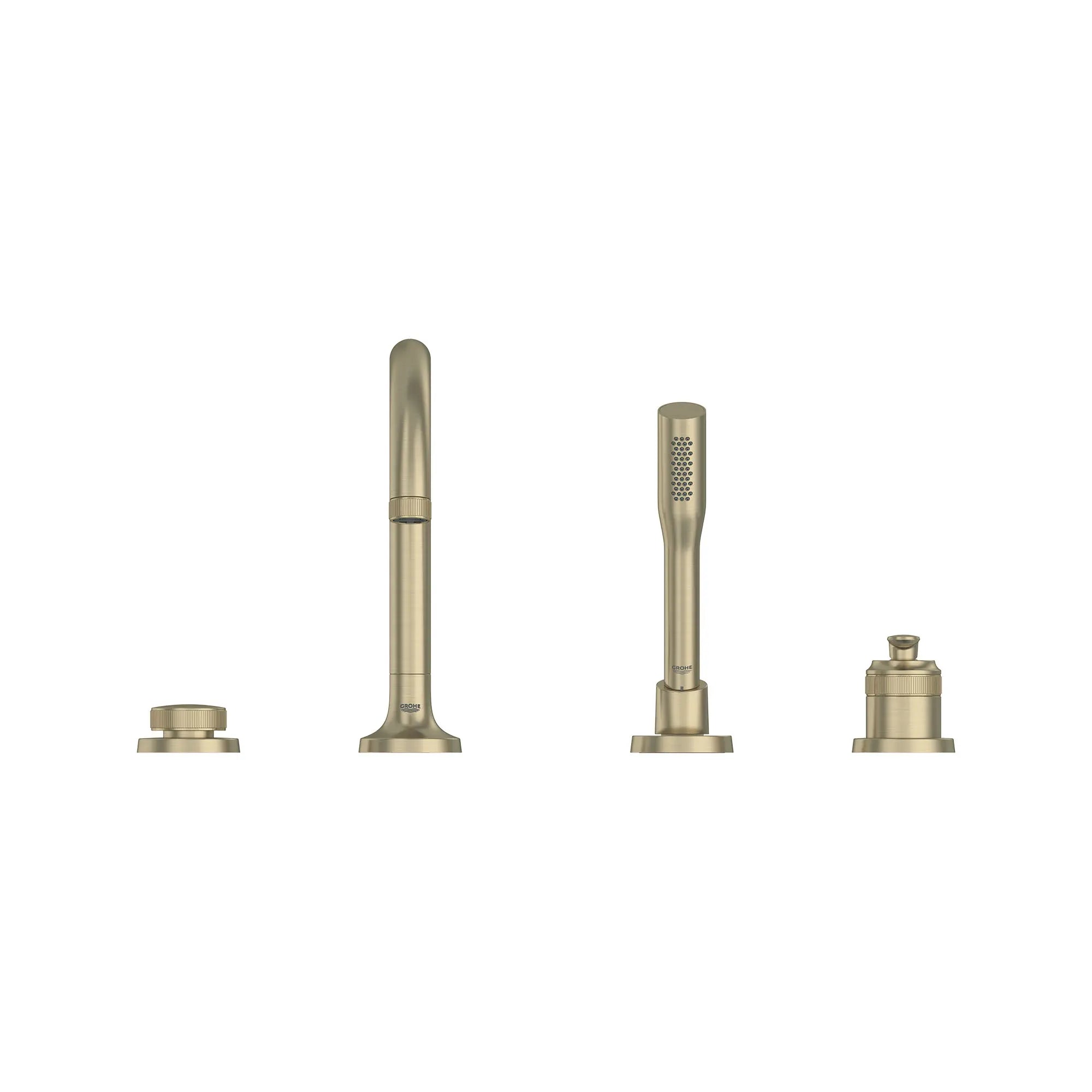 Listra 4-Hole Single-Handle Deck Mount Roman Tub Faucet with 1.75 gpm (6.6L/min) Hand Shower // BRUSHED NICKEL INFINITYFINISH // 268584_Listra_SiloStraight_106237EN00_0001_SEPTEMBER2024_0_CDNwebp.webp