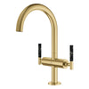[21146GN0] Atrio Single Hole Two-Handle L-Size Bathroom Faucet without Handles, 1.2 GPM (4.5 L/min) - Brushed Hard Graphite
