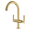 [21146GN0] Atrio Single Hole Two-Handle L-Size Bathroom Faucet without Handles, 1.2 GPM (4.5 L/min) - Brushed Hard Graphite