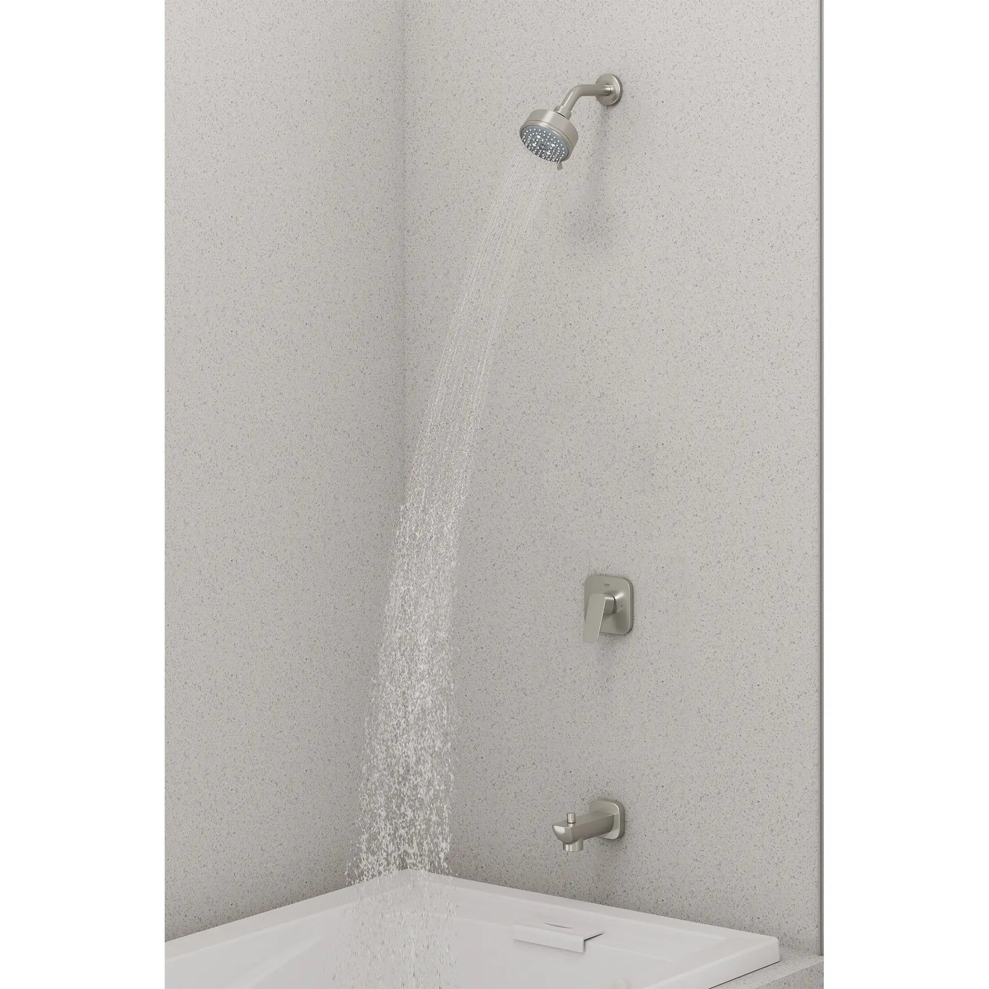 Cubeo 2-Way Diverter Trim // BRUSHED NICKEL INFINITYFINISH // 270847_Cubeo_EnvironmentCloseUp_101929EN00_0001_SEPTEMBER2025_0_CDNwebp.webp