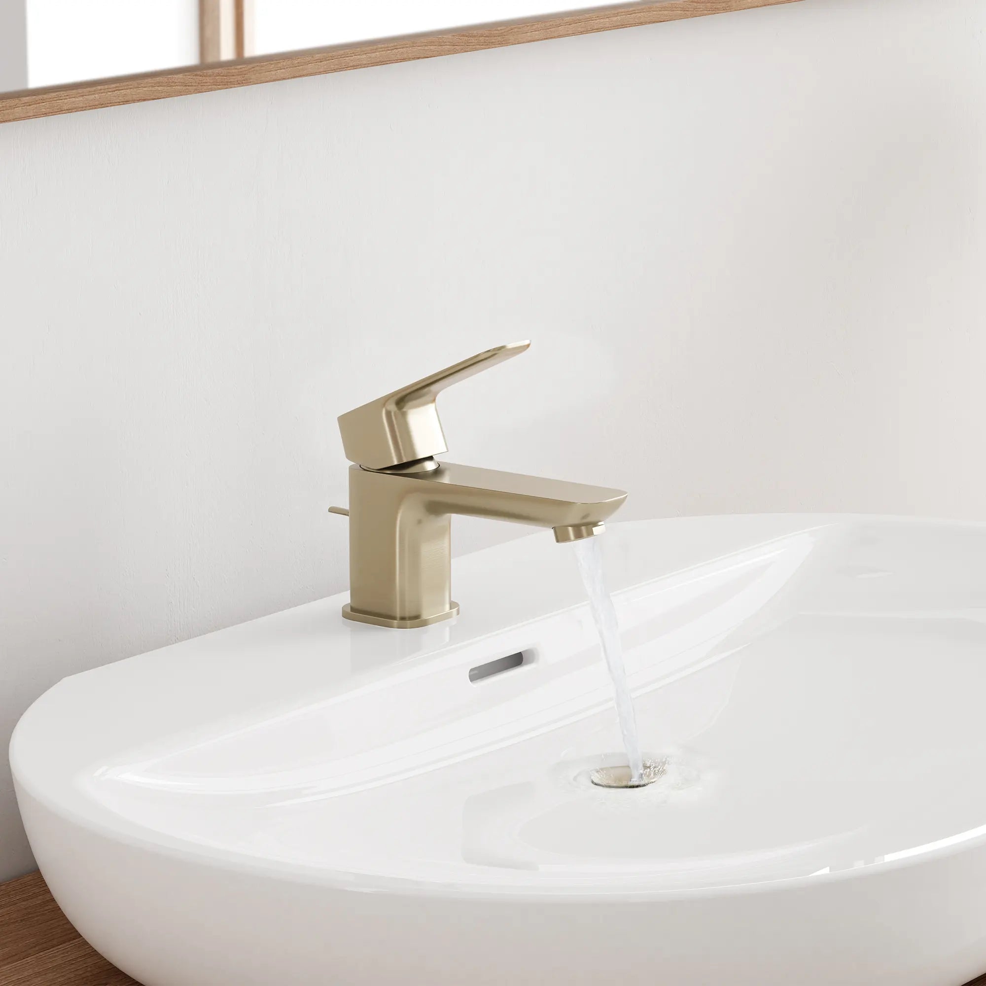 Robinet de salle de bain à orifice et manette uniques Cubeo, taille TP, 4,5 l/min (1,2 gal/min) // NICKEL BROSSÉ INFINITYFINISH // 270985_Cubeo_EnvironmentCloseUp_101897EN00_39669000_0002_OCTOBER2024_1_CDNwebp.webp