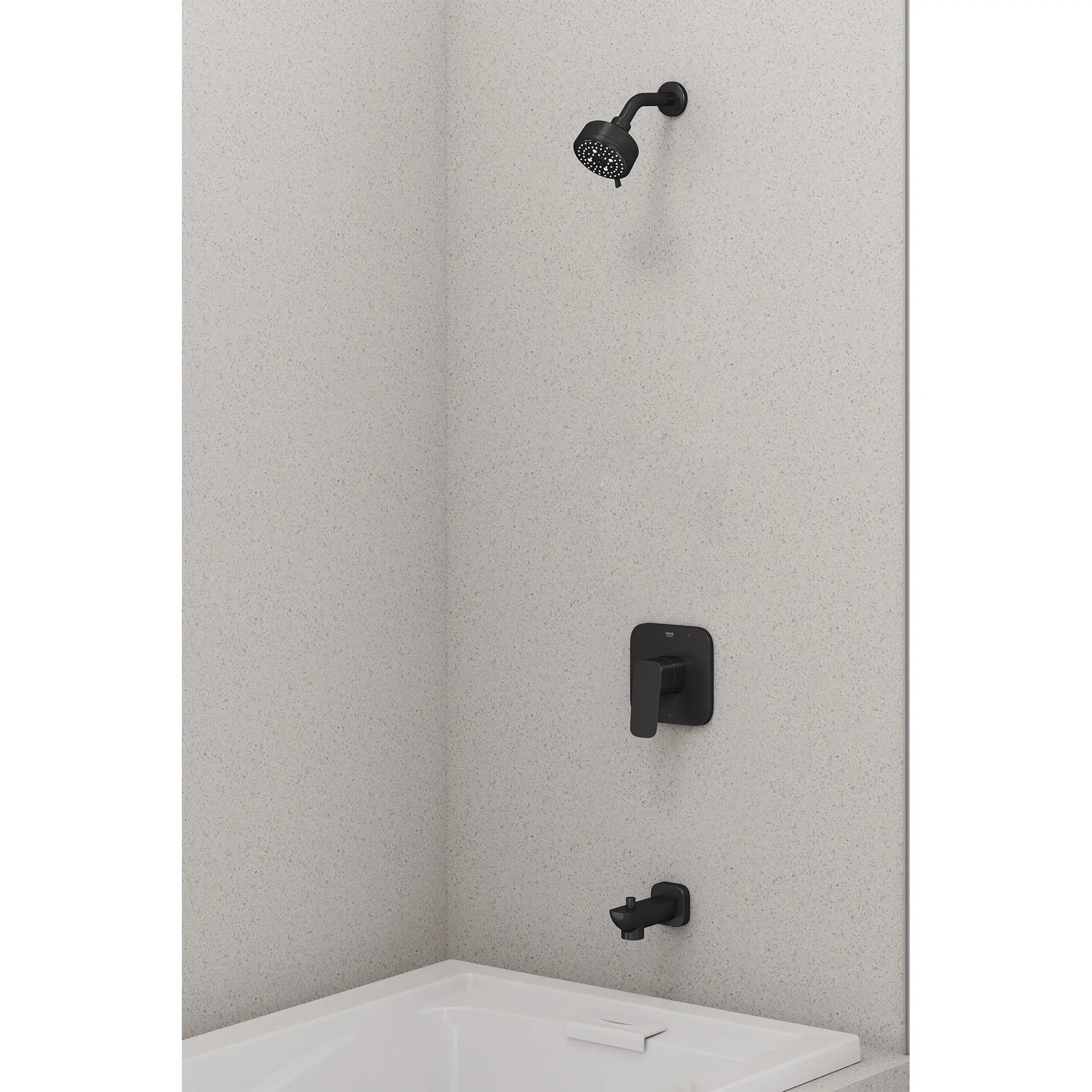 Cubeo Pressure Balance Valve Tub/Shower Trim Kit // MATTE BLACK // 270993_Cubeo_EnvironmentCloseUp_10538002430_0001_OCTOBER2024_0_CDNwebp.webp